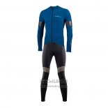 2021 Fietskleding Nalini Blauw Lange Mouwen en Koersbroek (2)